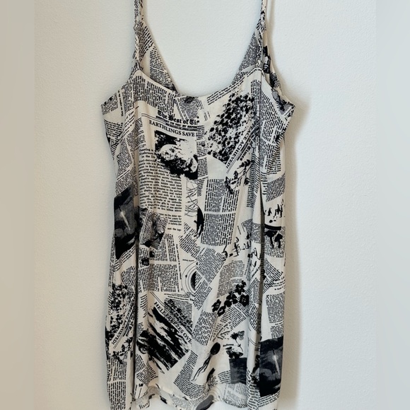Reformation news print slip dress - Picture 2 of 4